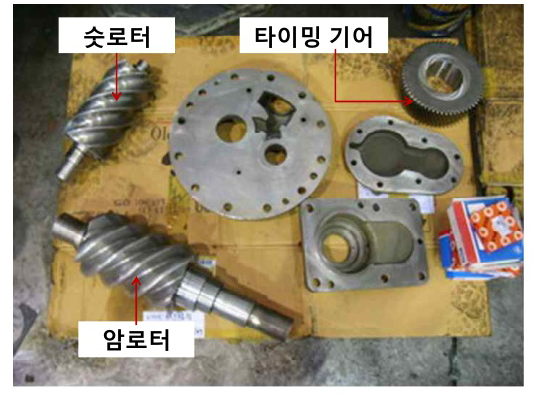 드라이 오일프리 트윈 스크류 부속