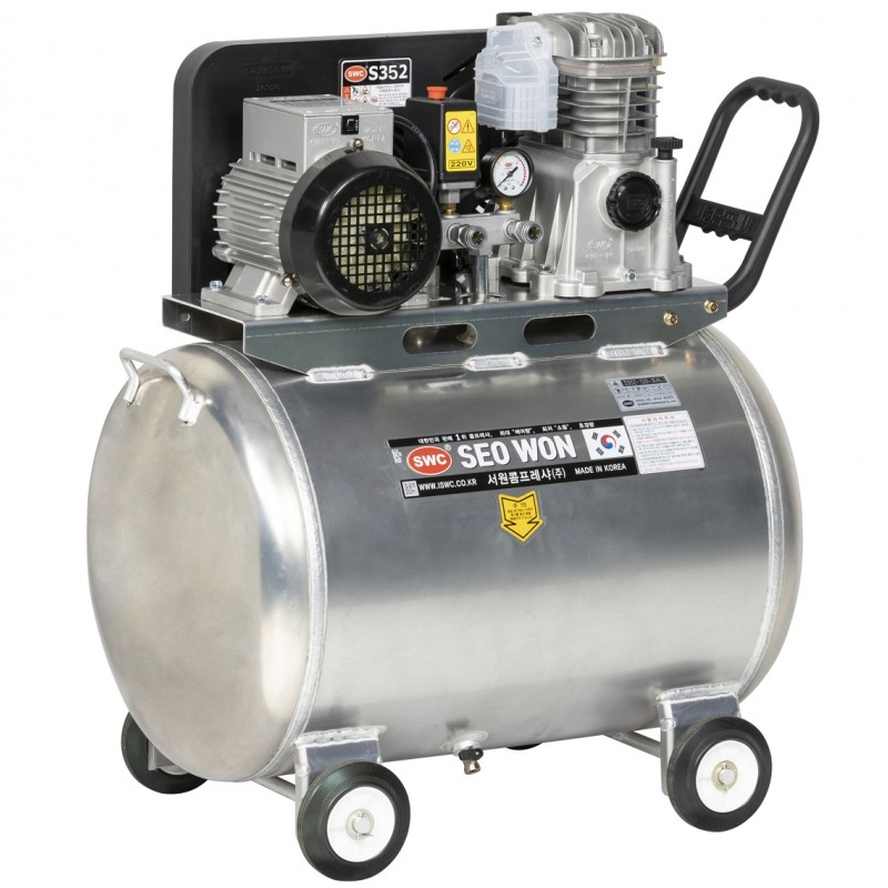 S352-120-3(AL) 서원콤프레 이동용 S-타입콤프레샤(알루미늄 탱크)