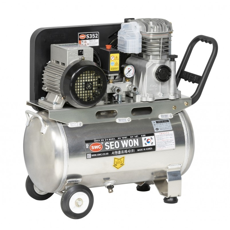 S352-25-3(AL) 서원콤프레 이동용 S-타입콤프레샤(알루미늄 탱크)