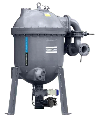 압축열 로터리 드럼 드라이어의 외관